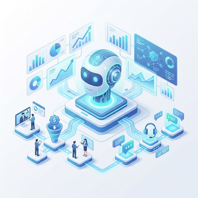 AI чат-бот на экране ноутбука